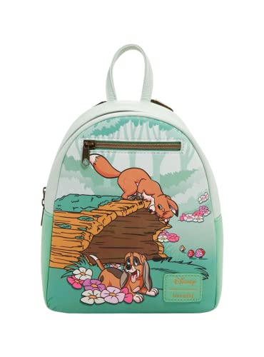 Loungefly Disney The Fox And The Hound Forest Fun Mini Backpack SAGE GREEN NONE
