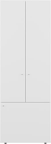 Miniatura 4 de Home 3 Door Closet System with Hanging Rod for Clothes and Interior Shelves, Manufactured Wood Freestanding Bedroom Storage, Utility Room or