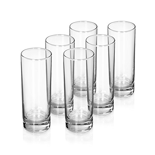 Zestaw 6 Sztuk Szklanek do Napojów, Longdrinków, Wody - Ouzo, Raki 170 ml Classic - Nadają Się do Mycia W Zmywarce