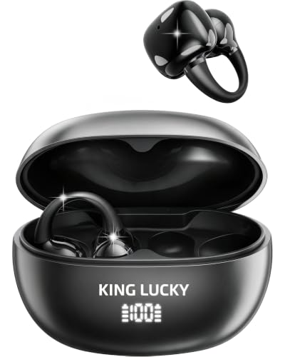 Kinglucky i153 Open Ear Earbuds Black Matte Black - Image 2