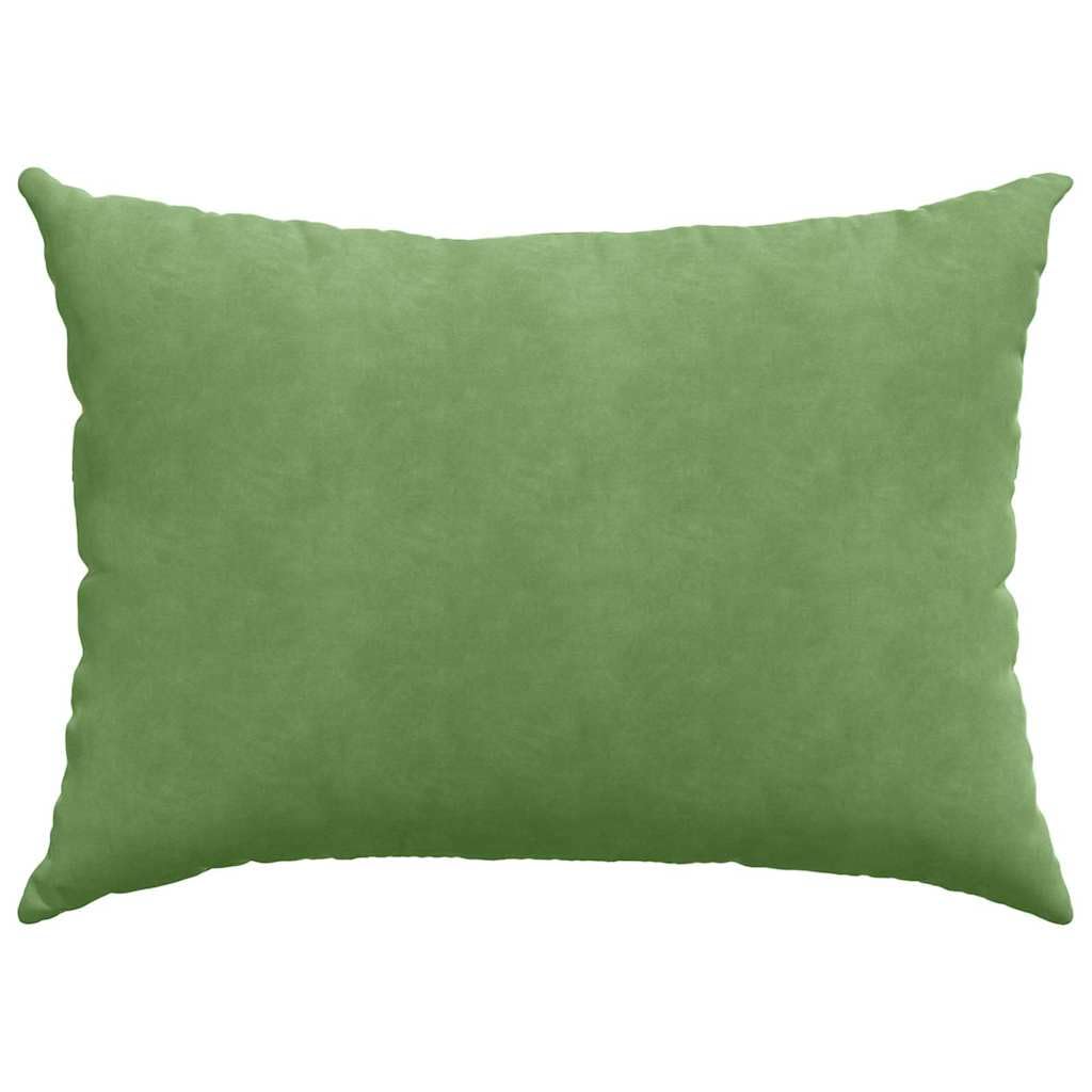 Cojín de asiento de 70 x 50 cm, de pana verde claro, juego de 2 cojines para sofá extraíbles con cremallera, relleno de poliéster, diseño moderno para salón, dormitorio, oficina