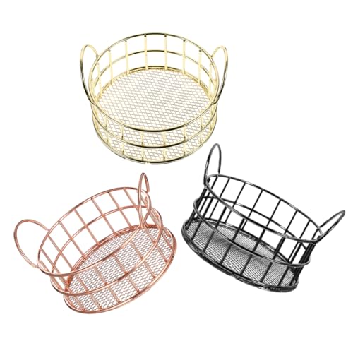 ARTIBETTER Desktop Metal Wire Storage Basket Wire Egg Container for Makeup Countertop Organizer Mesh Open Storage Bin