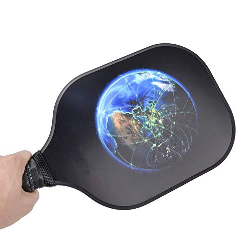 VGEBY1 Paleta Pickleball de Fibra de Carbono portátil Raqueta Pickleball de Grafito Ligera con Protector de Borde