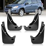 Hbzxqp 2007 RAV-4 Mud Flaps Mud Guards Compatible with Toyota RAV-4 2.0 2006-2013 Splash Guard No Drilling Required All Weather Mudflaps(Set of 4)