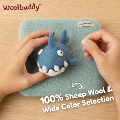Image of Woolbuddy Needle Felting 100% Woolen Mat (Light green)