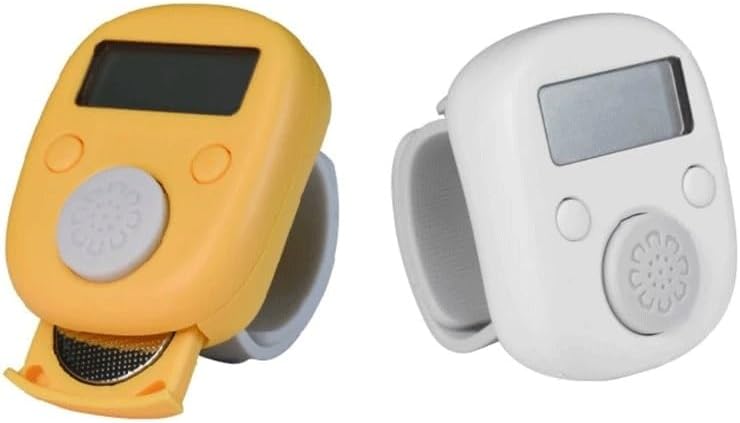 HBJWOV Mini Stitch Marker and Row Finger Counter LCD Electronic Digital Tally Counter for Sewing Knitting Weave Tool M4YD(OneColor)