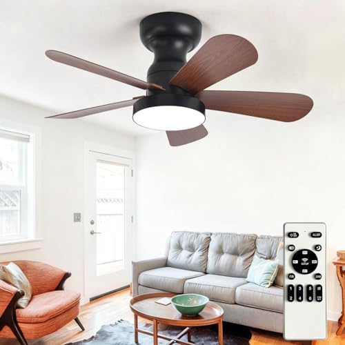 Depuley 28 inch ceiling fan with light