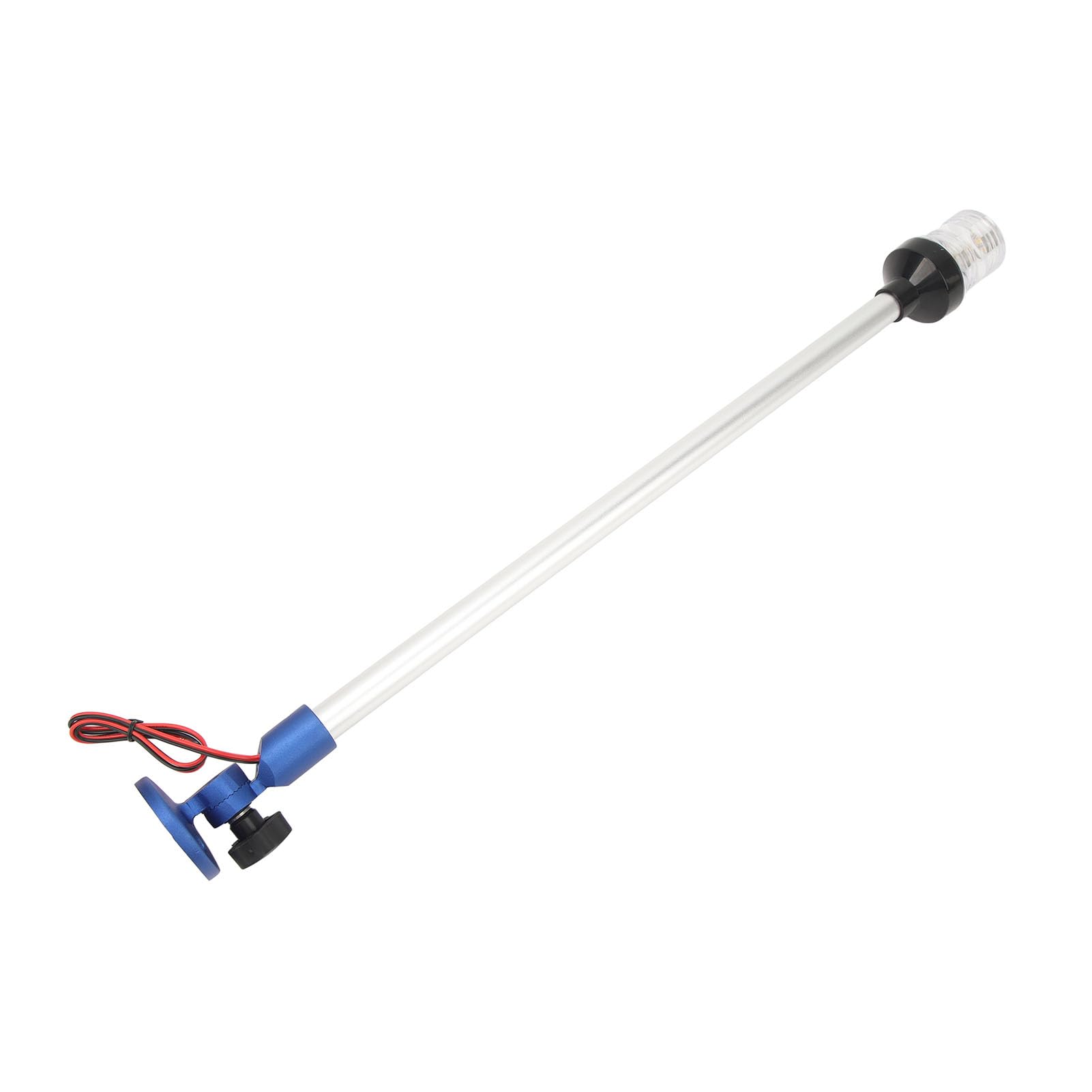 Fabater Luce di Ancoraggio per Barca, Luce di Poppa a LED Luminosa Base in Lega di Alluminio Rotante a 360 ° per la (BLUE)