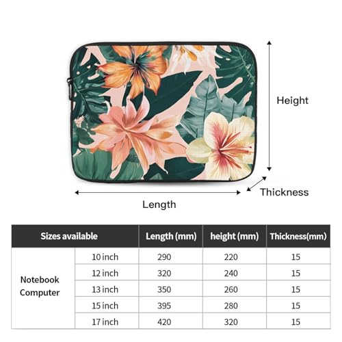 Etui PC portable 13 pouces antichoc tablette jeu palmier - 4