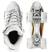 Roller Skates for Women or Men with Height Adjustable Rubber Stoppers Retro Suede Quad Roller Skates for Outdoor and Indoor