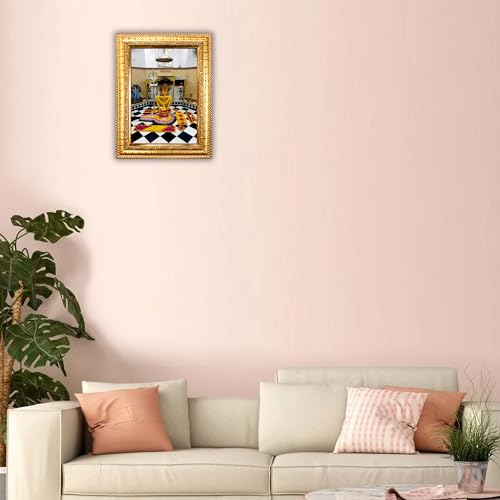 Image of Hawai Lord Nageshwar Jyotirlinga Home Decor Worship Use Wall Hanging Wooden Photo Frame SFDI293 GLD FRM GRP
