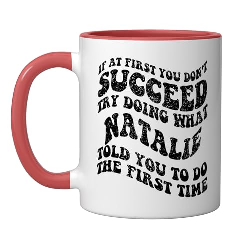 Taza Cerámica Roja y Blanca 11 Onzas miniatura 1