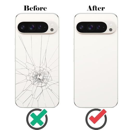 Image of for Pixel 9 Pro XL Back Glass Replacement with Rear Camera Lens for Google Pixel 9 Pro XL 5G Back Cover Glass Housing Door + Pre-Install Tapes + Tools(Not Suitable for Pixel 9 /9 Pro)(Porcelain)