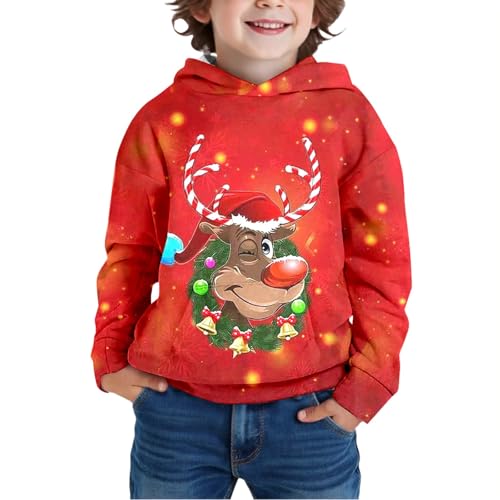 Sweat à capuche enfant de Noël lumineux pour éviter le froid des fêtes