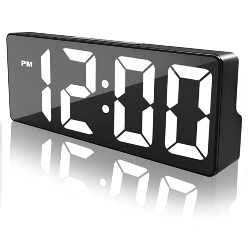 La mejor comparación de Despertadores electrónicos Top 5. 41 AXOMRFC Reloj Despertador Digital, Relojes Despertador LED para Dormitorio, Reloj de Alarma Digital con función de repetición y Espejo, Despertador Electronico con Puerto de...