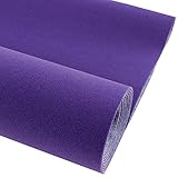 14.6'x78.7' Self Adhesive Velvet Drawer Liner Roll Sticky Velvet Flocking Liner for Jewelry Box Cabinets Dresser Drawer Furniture Crafts DIY Decal (Purple)