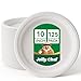 JOLLY CHEF Compostable Heavy Duty Plates 10 Inch [125 Pack] Eco-Friendly Disposable White Paper Plates Made of Bagasse Biodegradable for Party Dinner Sugarcane Fibers Thanksgiving Day 1