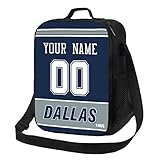 ANTKING Dallas Lunch Box Lunch Bag Cooler Custom Any Name and Number Personalized Gifts