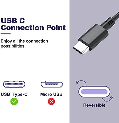 NEUE DAWN 65W USB C Power Adapter Compatible with Lenovo ThinkPad Yoga, HP Chromebook, Dell XPS, ASUS, Acer, HUAWEI, Xiaomi, Samsung and more Type C Devices USB-C PD Wall Laptop Charger Power Supply