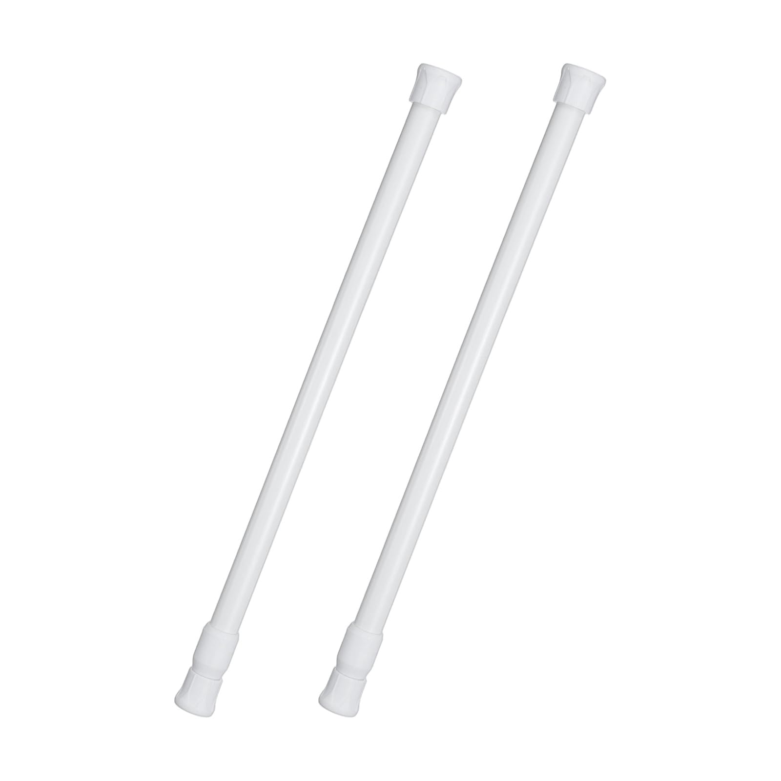 sourcing map 2 Pack Window Security Bar, Adjustable Sliding Glass Door Lock Bars 400-700mm/15.7-27.6 Inch Tension Rods 13mm/0.5 Inch Diameter Window Safety Lock Bar for Door Bathroom, White
