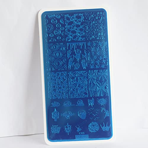 image for Mezerdoo 5 Pcs Nail Stamping Plate Halloween Theme Nail Art Plates Sku