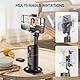 Auto Face Tracking Telefonhalter, Face Tracking Tripod, 360° Drehbar KöRper Handy-Kamera-Halter Ausziehbar Smart Tracking Gimbal Stabiliser für Vlog/Tik Tok, Wiederaufladbare Batterie(Schwarz)
