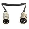 3ft - 5 Pin Neutrik MIDI Cable - Male to Male (5 Wire)