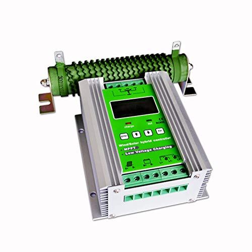 vFound 1000W Contrôleur hybride solaire de type haut de gamme MPPT Wind Panneau de commande 600WW et 400W 12V/24V DC identifiant automatiquement la tension du système(MPPT)