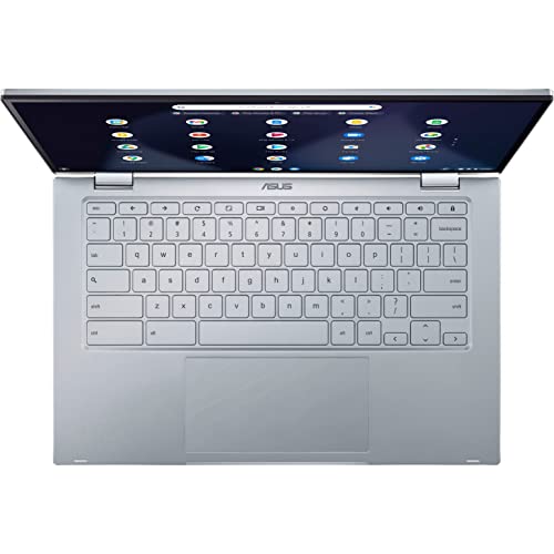 Asus Chromebook Flip C433 14" Fhd Touchscreen 2-In-1 Laptop, Intel Core M3-8100Y Up To 3.4Ghz, 8Gb Ram, 128Gb Storage (64Gb Emmc + 64Gb Flash Drive), 802.11Ac Wifi, Backlit Keyboard, Silver, Chrome Os #TOP4