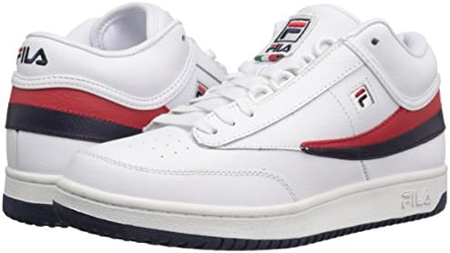 Fila Men's T-1 MID Fashion Sneaker, White Navy Red, 10 M US | Image 6