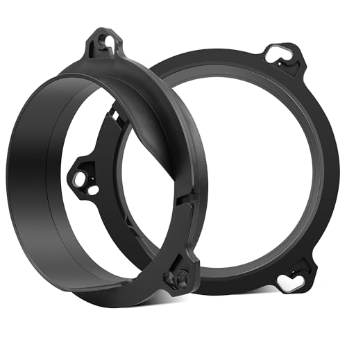 NuIth 6.5 Inch Speaker Adapter for Toyota Corolla 4Runner Avalon Tacoma Venza 1998-2016, Lexus CT RX ES 1999-2015 Aftermarket Front Rear Door Speaker Spacer Ring Mounting