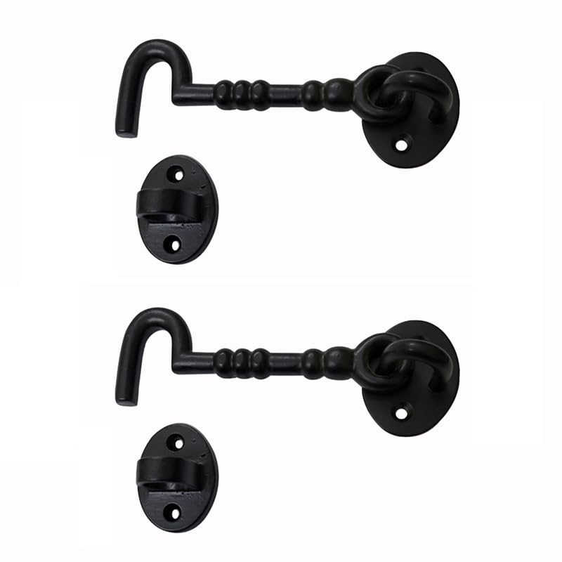 Adonai Hardware Black Antique Iron Cabin Hook (4", Black Powder Coated) - Supplied as 2 Pieces per Pack (B072JX7391) Amazon Price History, Amazon Price Tracker