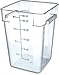 CFS 10726-07 22 qt Capacity, 11.13" Length x 11.13" Width x 15.72" Height, Clear Color, Polycarbonate StorPlus Square Food Container