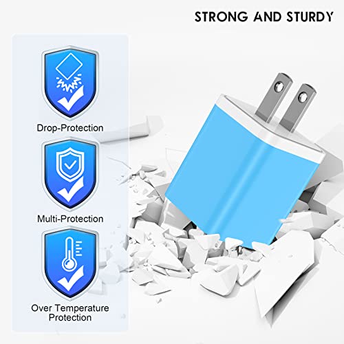 Usb Charger 5V 2.4A,Cabepow [2Pack] Dual Port 12W Usb Wall Plug,Charger Block Adapter Cube Replacement For Iphone Xs/Xs Max/Xr/X/8/7/6/Plus Ipad Pro/Air/Mini, Galaxy9/8/7(Etl Certified) #TOP4