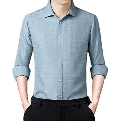 Chemise à carreaux homme style simple et formel taille L