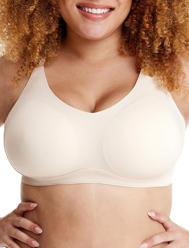 COMFELIE Wireless Bras for Women with Support and Lift No Underwire Comfy Bralettes Full Coverage Everyday Bra