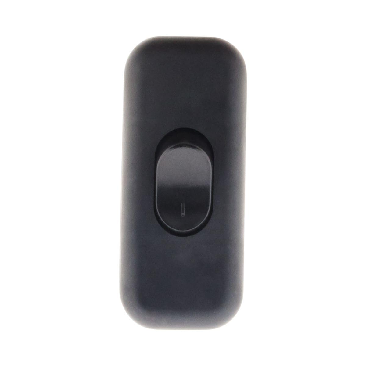 Zenitech - Interruttore Unipolare 2A - Compatibile con Circuiti Elettrici Interni - Installazione Facile - Fabbricato in Cina - Dimensioni 6 x 3 x 2 cm - Nero