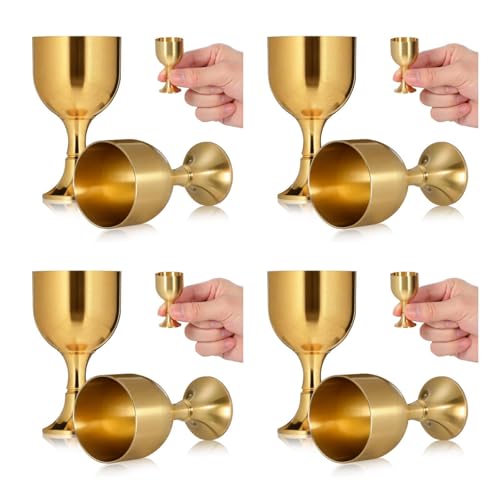 PRETYZOOM 8 Tasses À Offrandes En MéTal Gobelets Bouddhistes Coupe SacréE RéSistante À L'Usure Pour Rituel Et DéCoration De Temple 2.17X4.72X1.18In