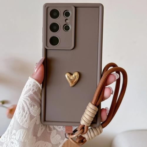 Coque silicone Galaxy A52 marron pour éviter les bris d'écran