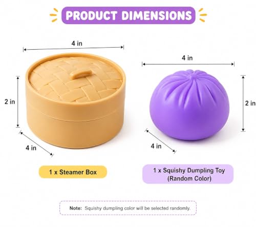 Image of Stress Relief Toy with Mini Steamer Box Soft Squishy Stress Ball, Slow Rising Sensory Squeeze Toy with Storage Case, Anxiety Relief Fidget Toy for Children, Teens & Adults