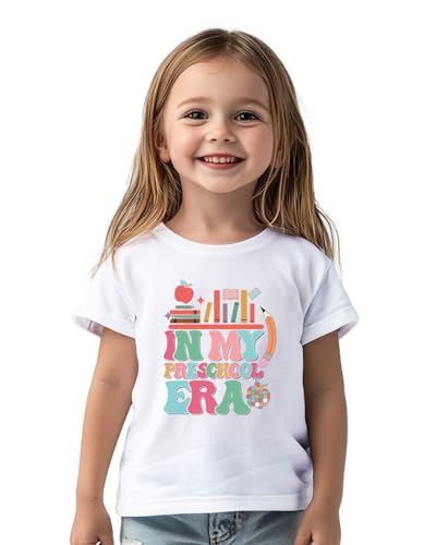 First Day of Preschool Shirt Pre K Shirts for Girls Boys Toddler Kids 1st Day of Prek Gift Cotton Tee 2T 3T 4T