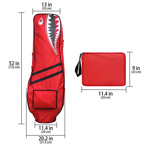 Golf Bag Rain Covers Travel Bag Dustproof Waterproof Foldable Golf Protection Accessories Multi Color (Red) #TOP1