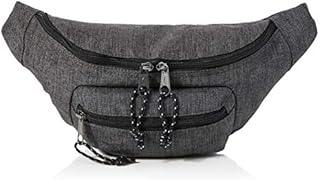 Amazon Basics Bum Bag with Double Pocket, 3L, Black