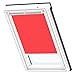 Produktbild VELUX Original Verdunkelungsrollo für Dachfenster mit weißen Seitenschienen, FK06, Uni Rot/DKL FK06 4572SWL