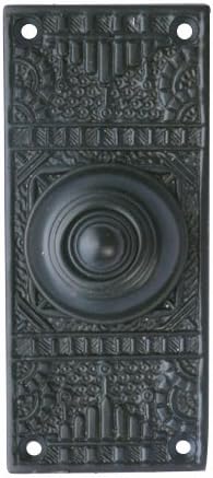 Copper Mountain Hardware Solid Brass Eastlake Style Door Bell (Oil Rubbed Bronze Finish)