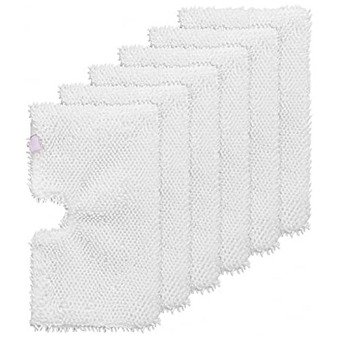 FFsign 6 Pack Replacement Washable Microfiber Steam Mop Pads for Shark Steam Pocket Mop Hard Floor Cleaner S3501 S3550 S3601 S3601D S3801 S3801CO S3901 SE450 S2901 S2902, 6 Pcs Cleaning Steamer Pad Cover