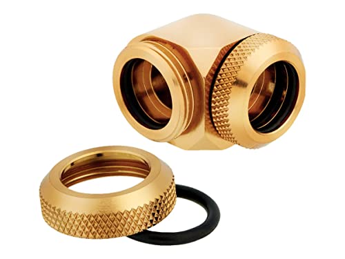 Corsair Hydro X Series XF Hardline Embout 90° 14mm OD - Or (x 2)