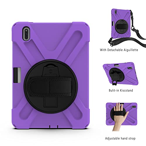 Coque Huawei MatePad Pro 10.8 antichoc violette avec support