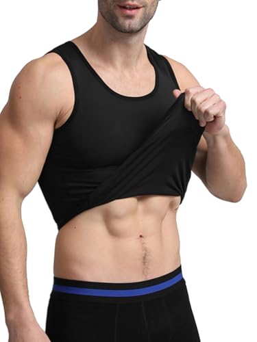 Men Body Shaper Slimming Tummy Control Compression Shapewear Vest Abdomen Shaping Undershirt Muscle Tank Tops2
