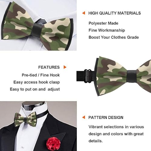 Adjustable Pre-tied Bow Tie for Men, Skin-friendly Comfortable for Business Tuxedo3